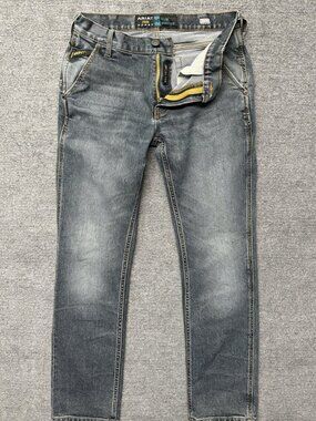 Ariat Rebar M7 Slim Straight Leg Jeans Mens 30x30 Blue Denim Western Workwear